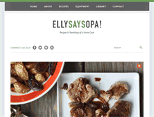 Tablet Screenshot of ellysaysopa.com